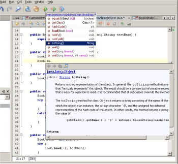 NetBeans code completion