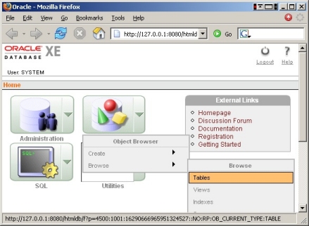 Oracle 10g Express