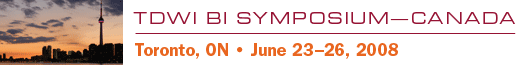 TDWI BI Symposium&mdash;Canada