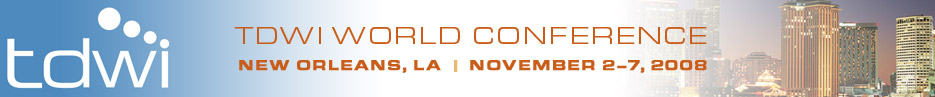 TDWI World Conference New Orleans 2008 Banner