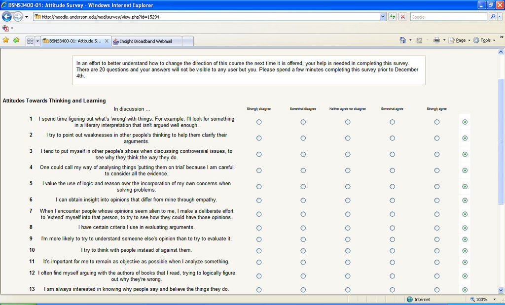 Template Likert Scale Questionnaire