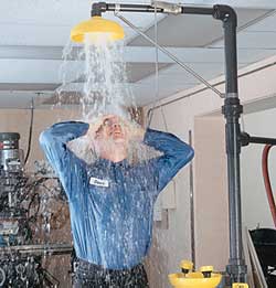 Don't Use a Common Water Hose as a Portable Eyewash Station - EHS